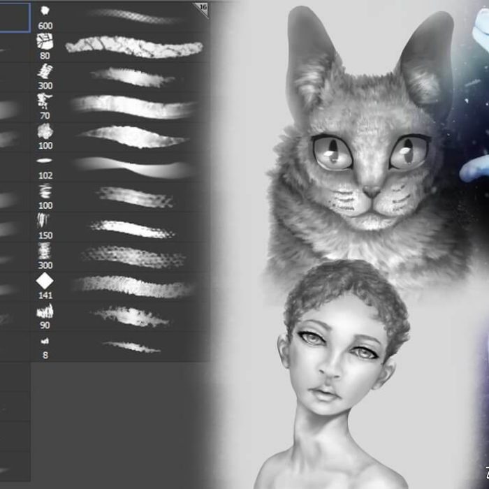 [CG绘画笔刷][插件发布]实用型手绘画笔笔刷集合PS笔刷