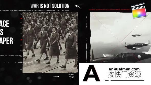 [FCPX发生器]FCPX插件复古纪录幻灯片展示效果模板 Vintage Documentary 支持m1