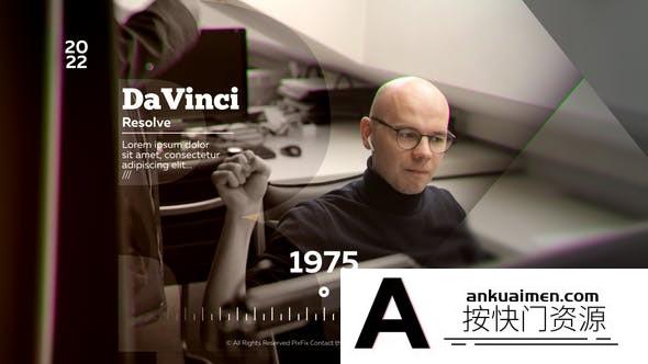 [DaVinci Resolve模板][教程发布]公司发展历程时间线达芬奇模板 Corporate Timeline DaVinci Resolve