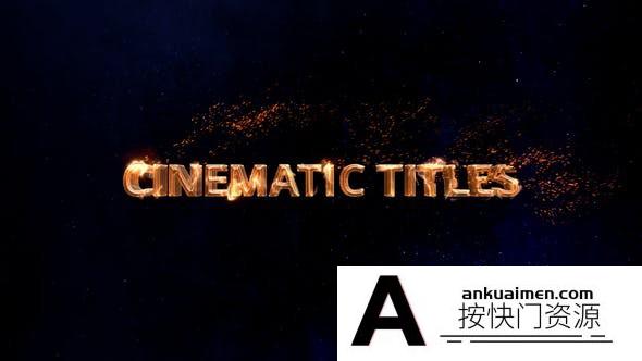 [DaVinci Resolve模板][教程发布]达芬奇带有标题名称文字模板-DaVinci Resolve Cinematic Titles