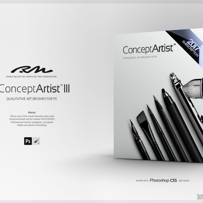 [CG绘画笔刷][插件发布]CG概念艺术Wacom手写笔+PS绘画笔刷 RM Concept Artist III