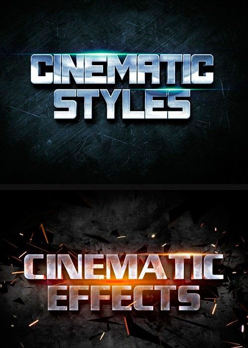 [3D样式][插件发布]3D史诗电影海报标题文本PS样式下载