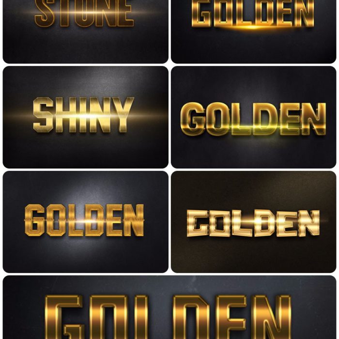 [3D样式][插件发布]3D文字效果PSD格式PS样式集 vol 32 Psd text effect set vol 32