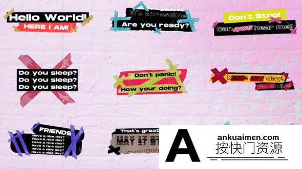 [DaVinci Resolve模板][教程发布]达芬奇文字标题项目展示模板 Project 233 (Titles 09)