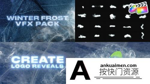 [FCPX发生器]FCPX发生器-魔法霜云元素特效模板 Winter Frost VFX Pack