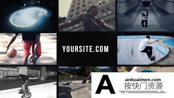 [DaVinci Resolve模板][教程发布]城市动感宣传视频开场达芬奇模板 urban glitch opener