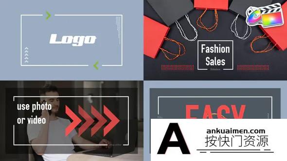 [FCPX发生器]FCPX插件-时装销售幻灯片模板 Fashion Sales Slideshow  支持m1