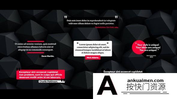 [DaVinci Resolve模板][教程发布]字幕条动画达芬奇文字标题模板 Minimal Quotes For DaVinci Resolve