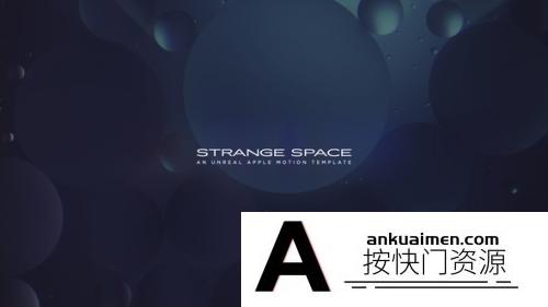 [FCPX发生器]FCPX插件：科技梦幻空间动态模板 Strange Space 支持m1