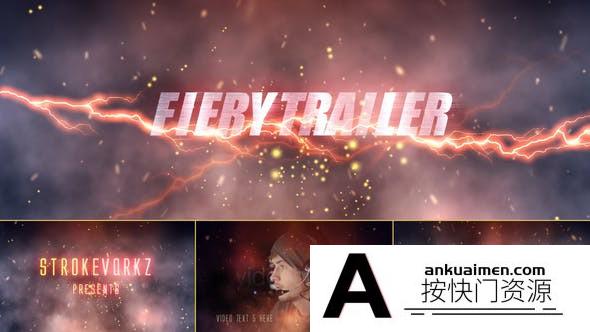 [DaVinci Resolve模板][教程发布]火与烟 达芬奇电影预告片模板  – Fire and Smoke – Cinematic Trailer DaVinci Resolve