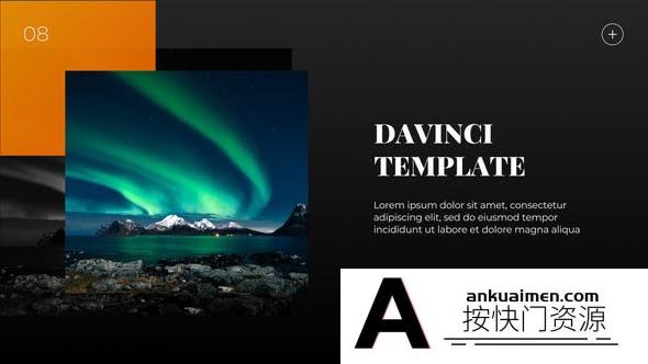 [DaVinci Resolve模板][教程发布]现代商业文本动画转场达芬奇模板 Clean Presentation – Modern Business