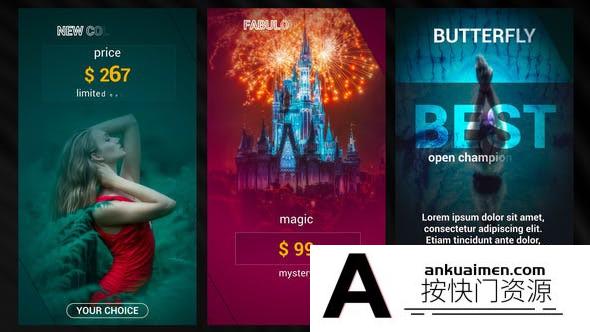 [DaVinci Resolve模板][教程发布]Instagram精彩故事促销视频展示达芬奇模板 Instagram Stories Pack 3