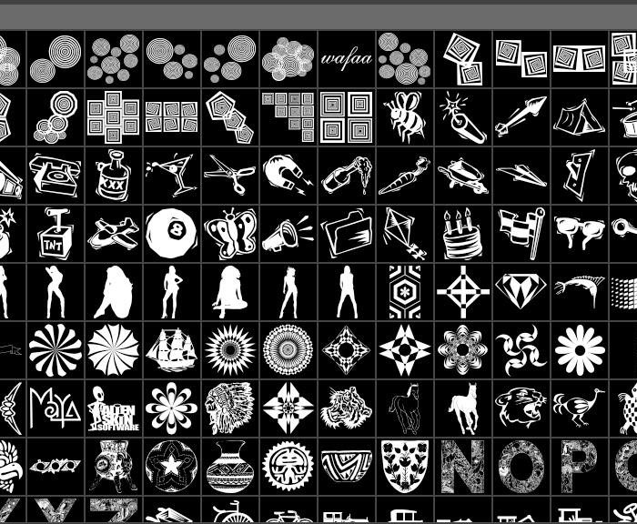[PS形状下载]实用超全的PS形状2500款含古风和欧美元素的形状