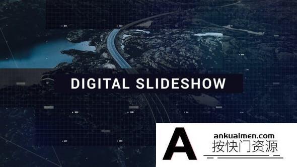 [DaVinci Resolve模板][教程发布]未来感现代数字幻灯片DaVinci Resolve模板 Digital Slideshow