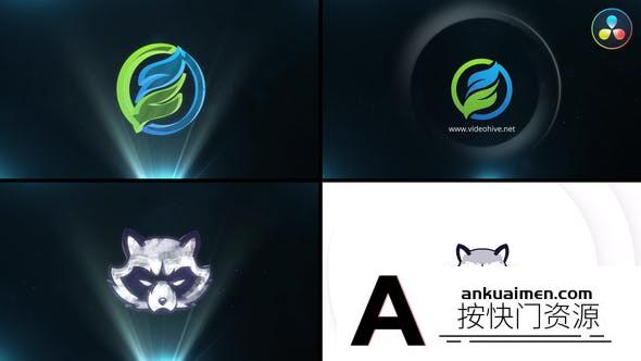 [DaVinci Resolve模板][教程发布]达芬奇模板-简单的旋转标志logo展示模板 Simple Rotating Logo Reveal