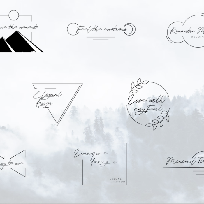 [FCPX标题字幕]FCPX插件-最小文字动态标题模版Minimal Titles 9.0
