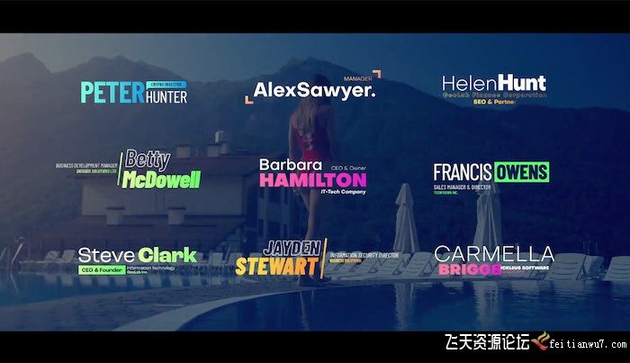 [FCPX标题字幕]fcpx插件-下三分之一字幕标题动画模板 Lower Thirds