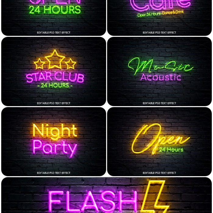 [3D样式][插件发布]3D文字效果PSD格式PS样式集 vol 97 Psd text effect set vol 97