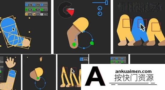 [AE教程][教程发布]AE教程-After Effects 使用Limber脚本制作卡通人物动作绑定动画-中英字幕