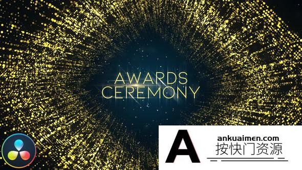 [DaVinci Resolve模板][教程发布]绚丽颁奖典礼揭幕战人物名称展示DaVinci Resolve模板 Awards Ceremony Opener