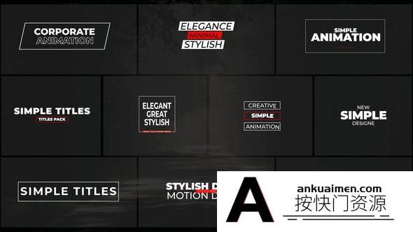 [FCPX标题字幕]FCPX插件-简单的视频动画完整标题插件Simple Titles Final Cut Pro