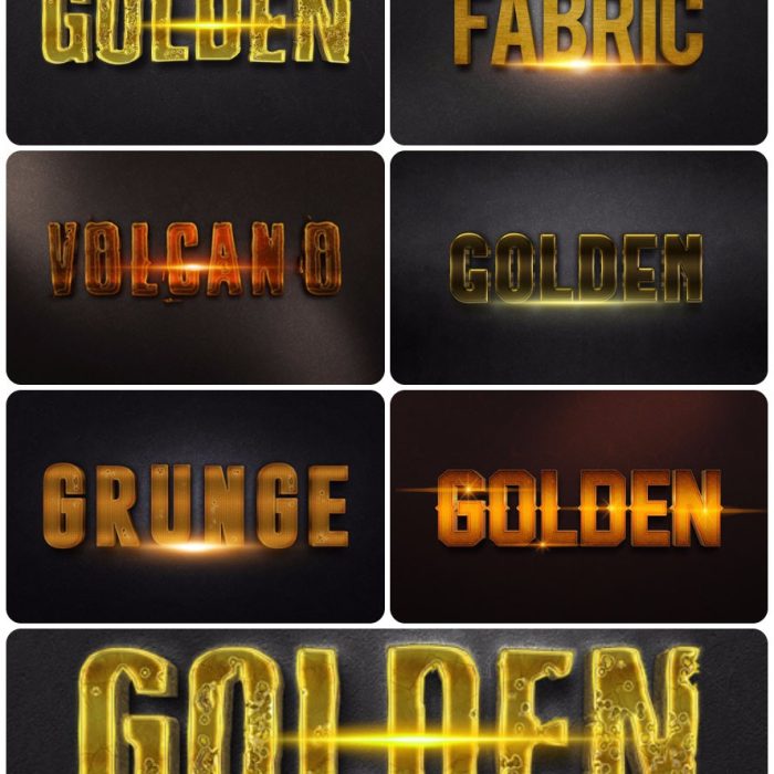 [3D样式][插件发布]3D文字效果PSD格式PS样式集 vol 33 Psd text effect set vol 33