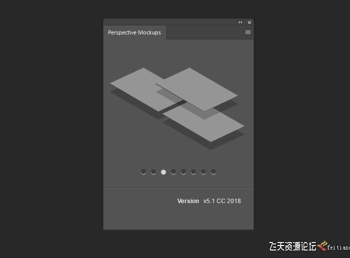 [PS扩展面板][插件发布]设计模型透视图 Perspective Mockup V5.1 CC 2018 OH汉化版
