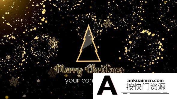 [DaVinci Resolve模板][教程发布]圣诞快乐开场视频展示达芬奇模板  Merry Christmas Opener