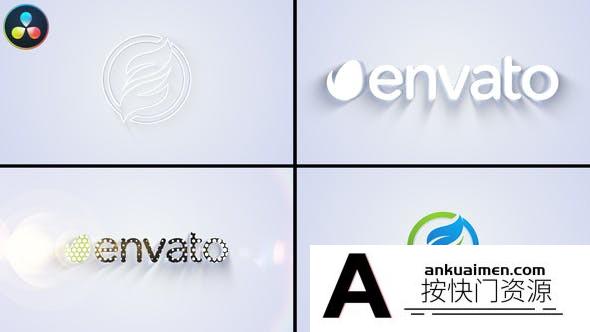[DaVinci Resolve模板][教程发布]简单干净的标志LOGO展示达芬奇模板 Simple clean Logo Reveal