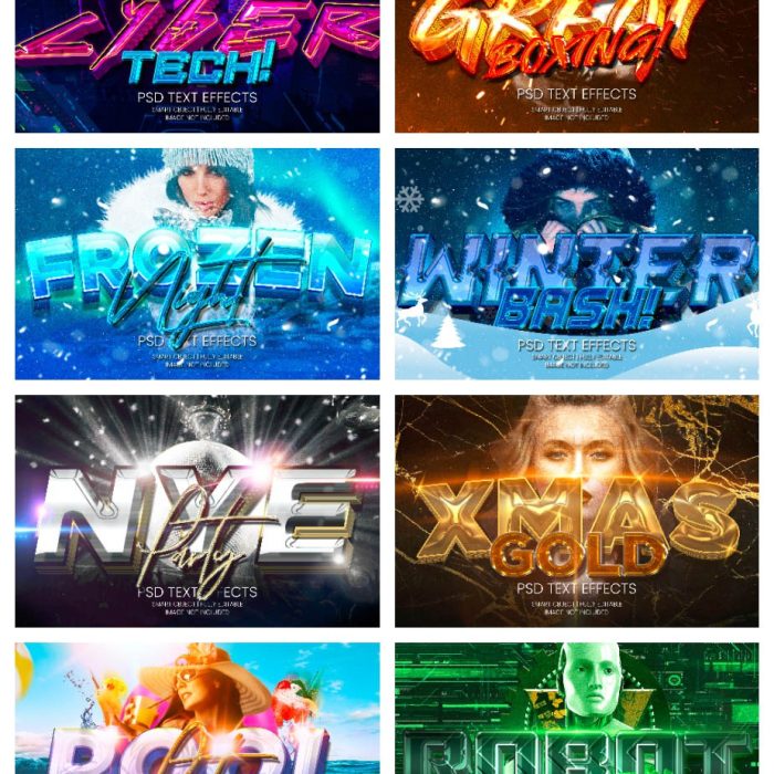 [字体样式][插件发布]PS文字效果样式合集 Text Effect vol.10