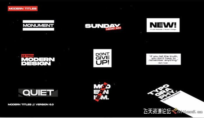 [FCPX标题字幕]FCPX插件-简约文字标题字幕条动画 Modern Titles 4.0 | FCPX 支持M1