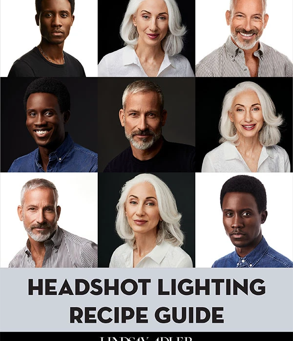 [电子书籍教程]摄影师Lindsay Adler –21种商业头像人像摄影布光示意图指南教程-PDF