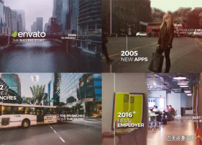 [FCPX发生器]fcpx插件-视差时间线动画模板 Parallax Timeline