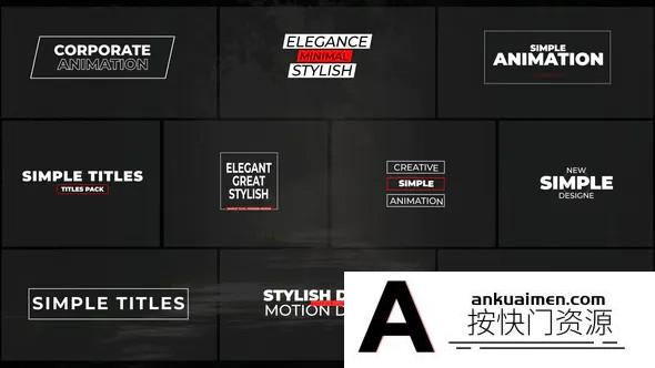 [FCPX标题字幕]FCPX插件-时文字标题排版动画模板Simple Titles | FCPX 支持m1