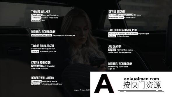 [DaVinci Resolve模板][教程发布]DaVinci Resolve下三分之一字幕文字标题模板 Minimal Lower Thirds