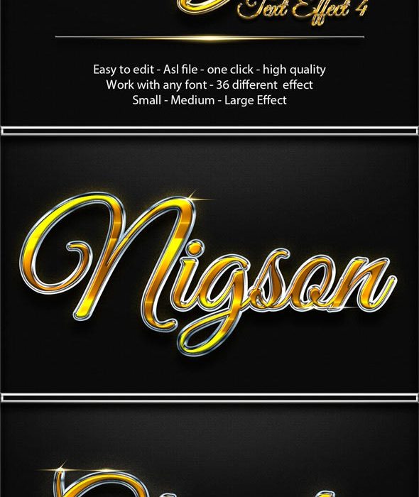 [金属样式][插件发布]36个黄金文本字体PS样式