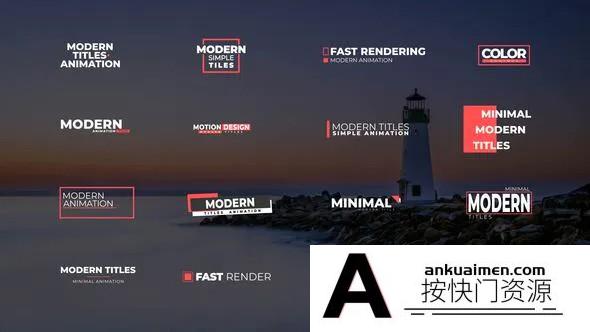 [FCPX标题字幕]FCPX标题插件现代标题动画模板Modern Titles | FCPX 支持m1