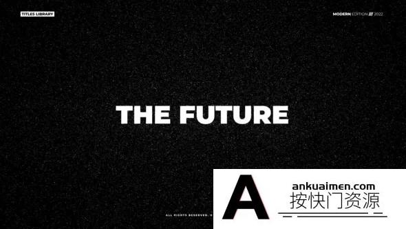 [FCPX标题字幕]FCPX插件-现代标题排版模板 Typography Modern Titles V1 支持m1