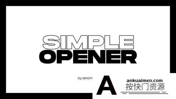 [DaVinci Resolve模板][教程发布]DaVinci Resolve达芬奇文字标题模板 Simple Opener for Davinci Resolve