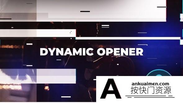 [DaVinci Resolve模板][教程发布]酷炫故障闪烁画面达芬奇转场模板  Glitch Opener For DaVinci Resolve