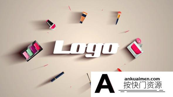 [DaVinci Resolve模板][教程发布]化妆品标志LOGO展示达芬奇模板 Cosmetic Makeup Logo