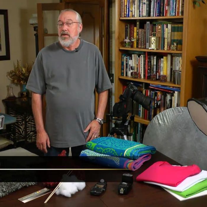 [产品静物摄影]产品摄影,服装和纺织品摄影布光详解视频教程