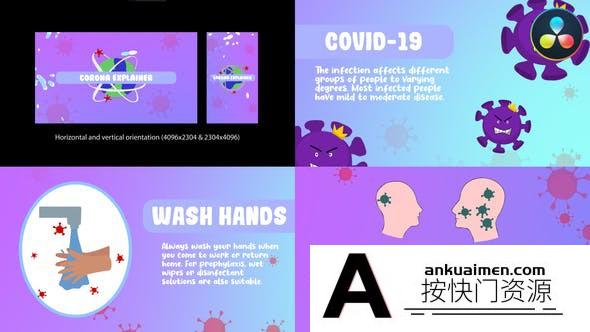 [DaVinci Resolve模板][教程发布]DaVinci Resolve 的冠状病毒解释视频模板 Coronavirus Explainer