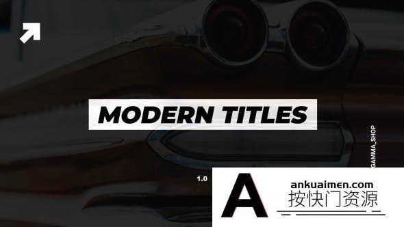 [DaVinci Resolve模板][教程发布]18个现代文字标题达芬奇模板 Modern Titles | DaVinci Resolve