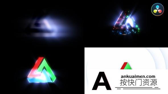 [DaVinci Resolve模板][教程发布]光线射线Logo展示动画达芬奇模板 Light Rays Logo Reveal