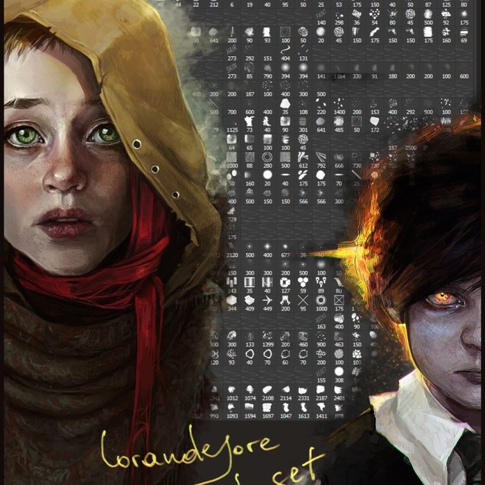 [CG绘画笔刷][插件发布]罗兰CG插画笔刷套装PS素材