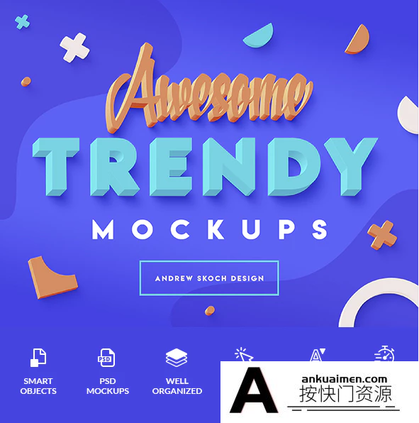 [3D样式][插件发布]杂志封面传单海报电影标题时尚色彩PS样式(含PSD智能对象)