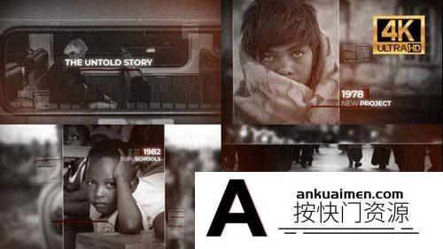 [FCPX发生器]FCPX插件-怀旧风格元素动态模版 History Timeline FCPX