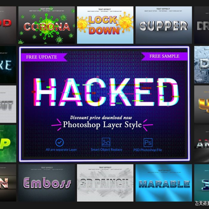 [样式打包][插件发布]Photoshop图层样式下载，Photoshop图层样式包