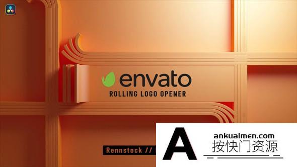 [DaVinci Resolve模板][教程发布]达芬奇滚动LOGO标题模版 Rolling Logo